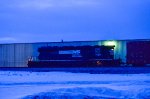 NS SD40-2 Locomotive in the yard